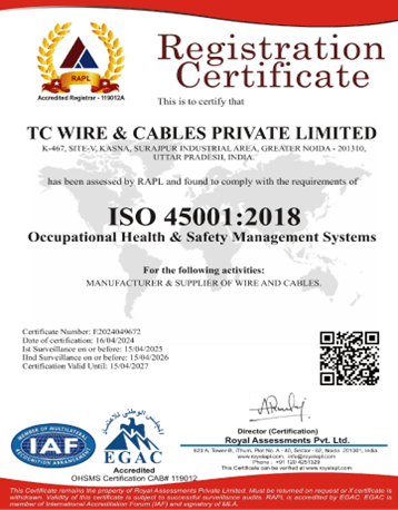 ISO 45001:2018 Certification